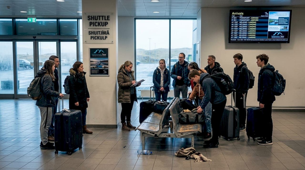 Airport transfer tips for large groups in Iceland 2026